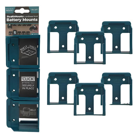 Makita 18V Wall-Mount Battery Storage Rack – Efficient and Organized Storage Solution