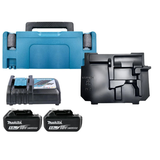 Makita BL1850 18V 5.0Ah Battery Pack (2-Pack) with Charger & Case – Efficient Charging & Storage
